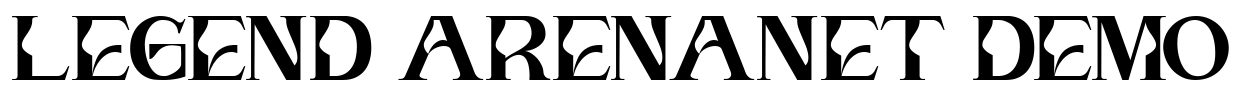 Legend Arenanet Demo Font Image