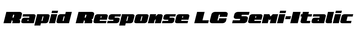 Rapid Response LC Semi-Italic Font Image