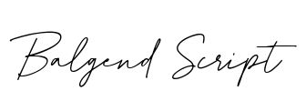 Balgend Script Font Image