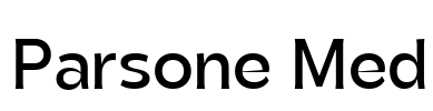 Parsone Med Font Image
