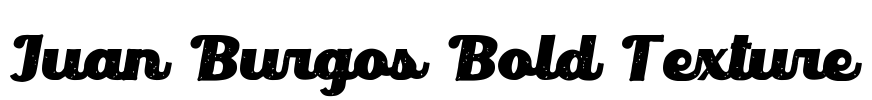 Juan Burgos Bold Texture Font Image