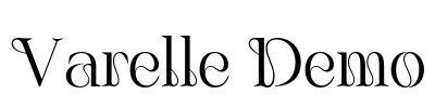 Varelle Demo Font Image