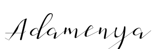 Adamenya Font Image