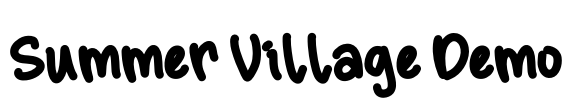 Summer Village Demo Font Image