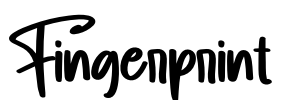 Fingerprint Font Image