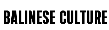 Balinese Culture Font Image