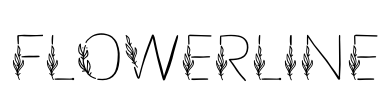 Flowerline Font Image