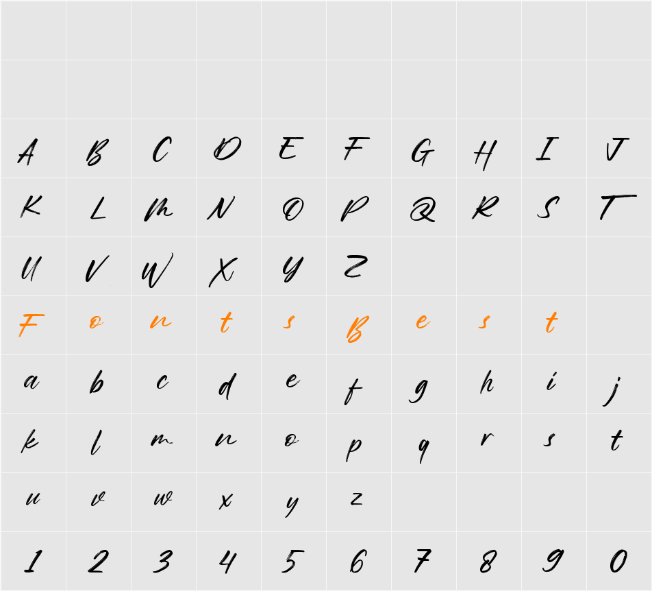 Normal Character Map