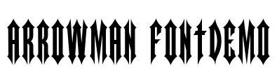 ARROWMAN FONTDEMO Font Image