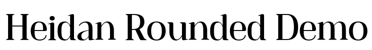 Heidan Rounded Demo Font Image