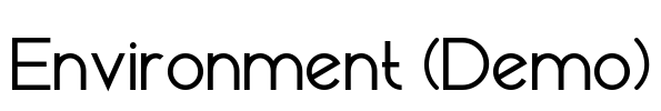 Environment (Demo) Font Image
