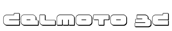 Delmoto 3D Font Image