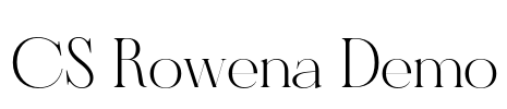 CS Rowena Demo Font Image