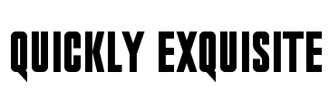 Quickly Exquisite Font Image