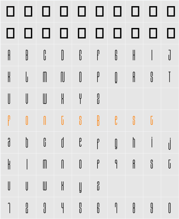 Zakosten Character Map