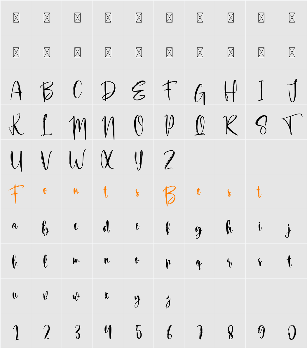 Guide Character Map