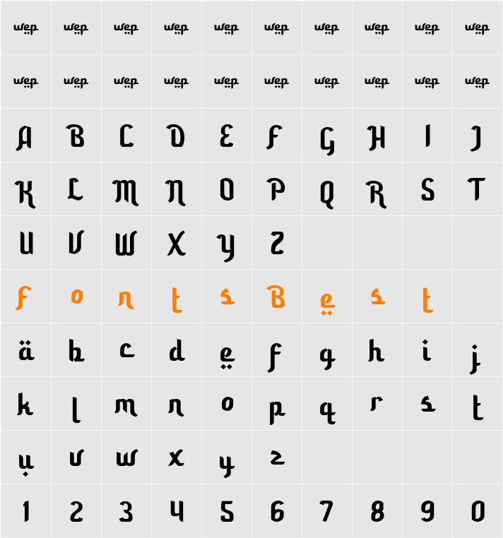 a Awal Ramadhan Character Map