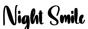 Night Smile Font Image