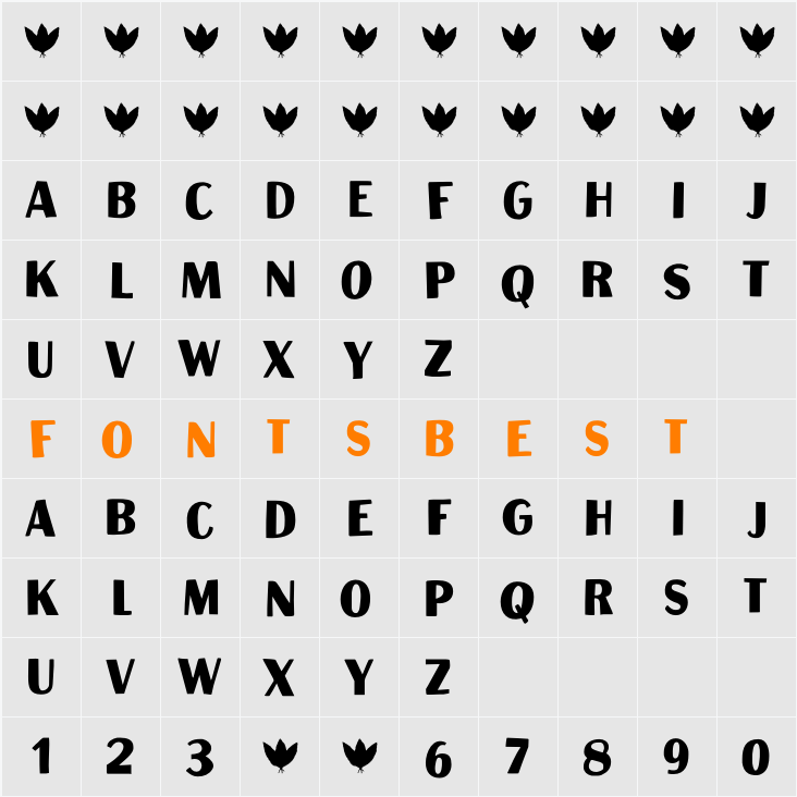 Aficionado DEMO Character Map