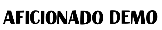 Aficionado DEMO Font Image