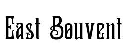 East Bouvent Font Image