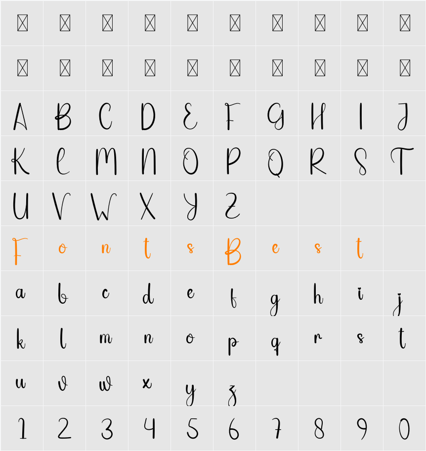 Hello Heart Character Map