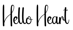 Hello Heart Font Image