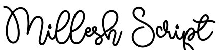 Millesh Script Font Image