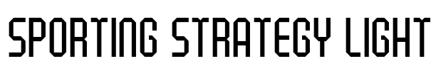 Sporting Strategy Light Font Image