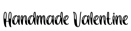 Handmade Valentine Font Image