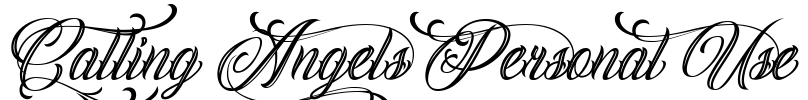 Calling Angels Personal Use Font Image