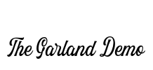 The Garland Demo Font Image
