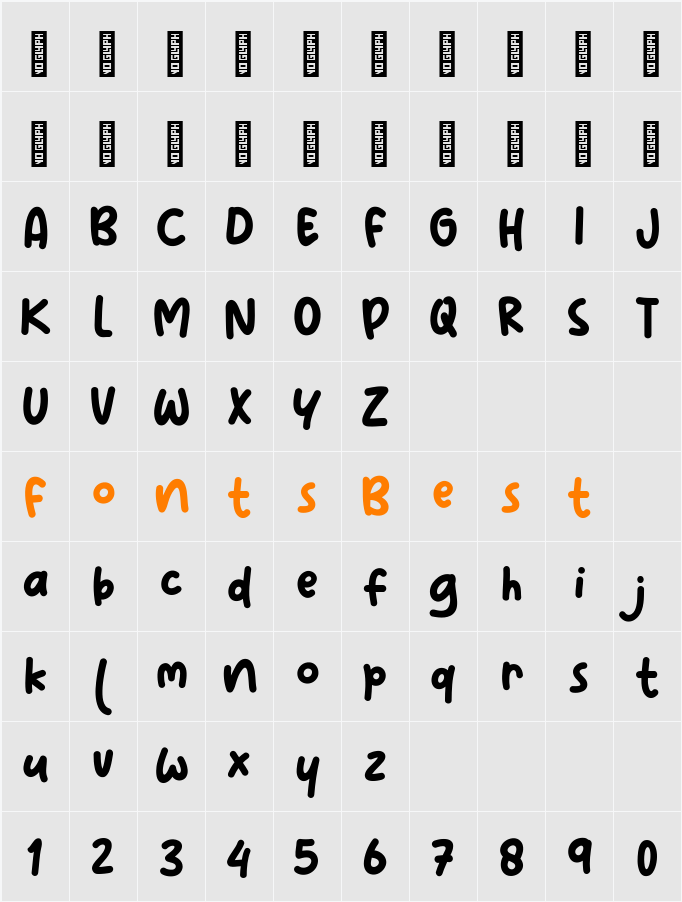 Pulang Character Map