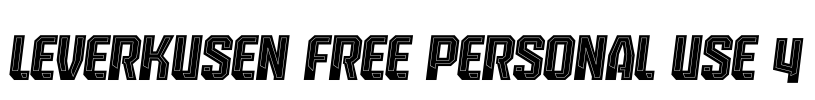 Leverkusen Free Personal Use 4 Font Image