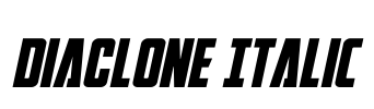 DiaClone Italic Font Image