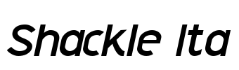 Shackle Ita Font Image