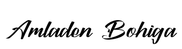 Amladen Bohiga Font Image