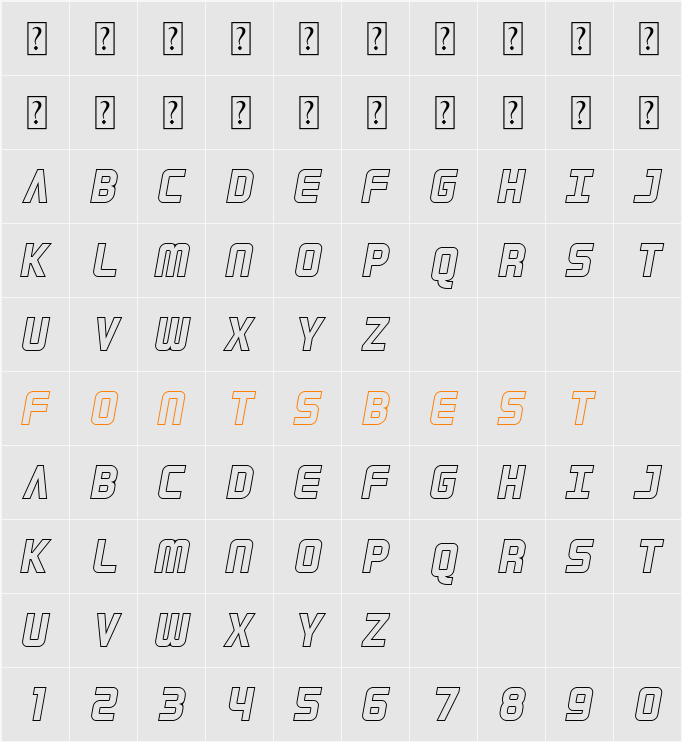 Geistack Character Map