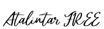 Atalintar FREE Font Image