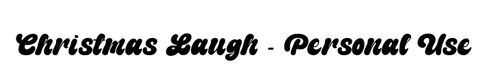  Christmas Laugh - Personal Use Font Image