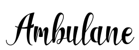 Ambulane Font Image