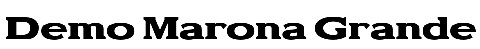 Demo Marona Grande Font Image