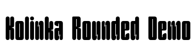 Kolinka Rounded Demo Font Image