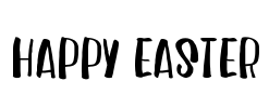 Happy Easter Font Image