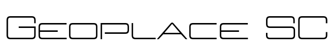 Geoplace SC Font Image
