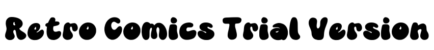 Retro Comics Trial Version Font Image