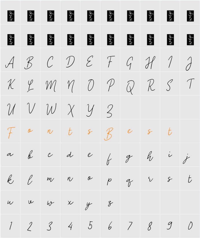 K Ki Hajar Character Map