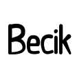 Becik Font Image