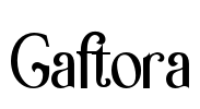 Gaftora Font Image