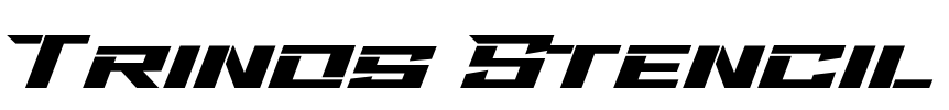 Trinos Stencil Font Image